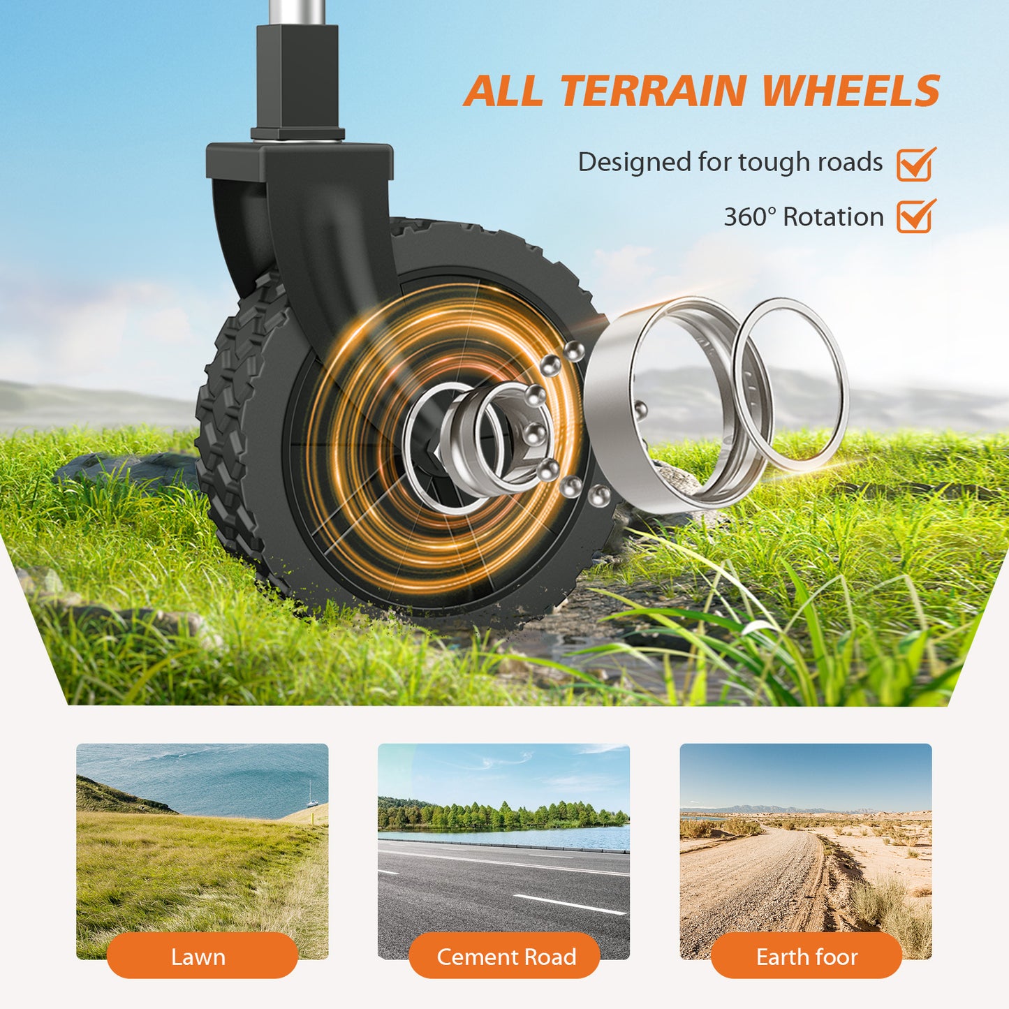 Heavy-Duty Foldable Outdoor Cart