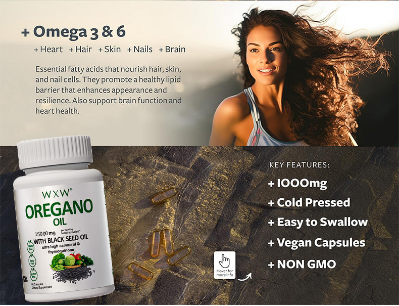 Oregano Black Seed Oil Capsules