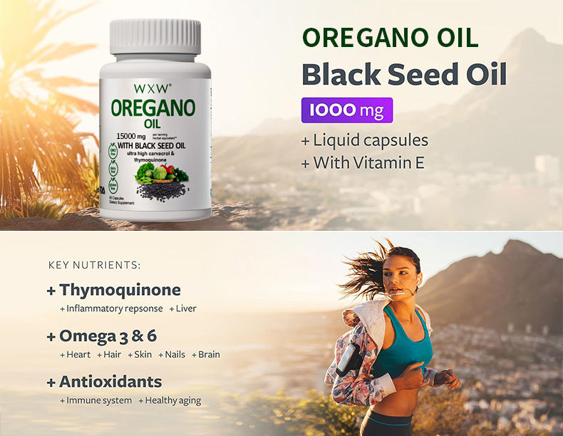 Oregano Black Seed Oil Capsules