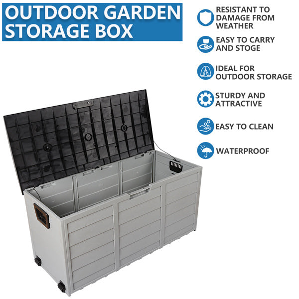75gal 30lb Black Lid Plastic Storage Box