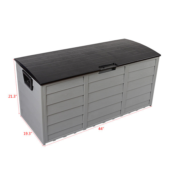 75gal 30lb Black Lid Plastic Storage Box