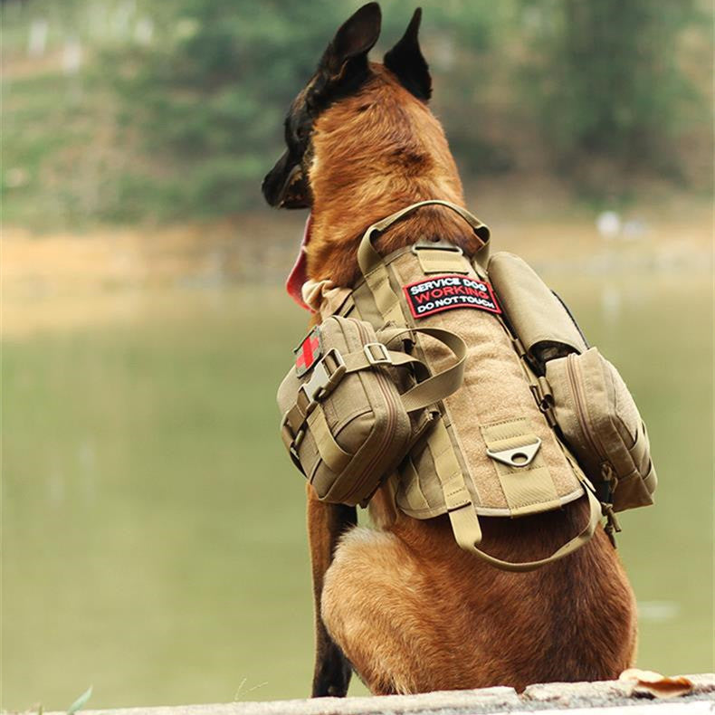 Tactical Dog Harness with Molle Vest