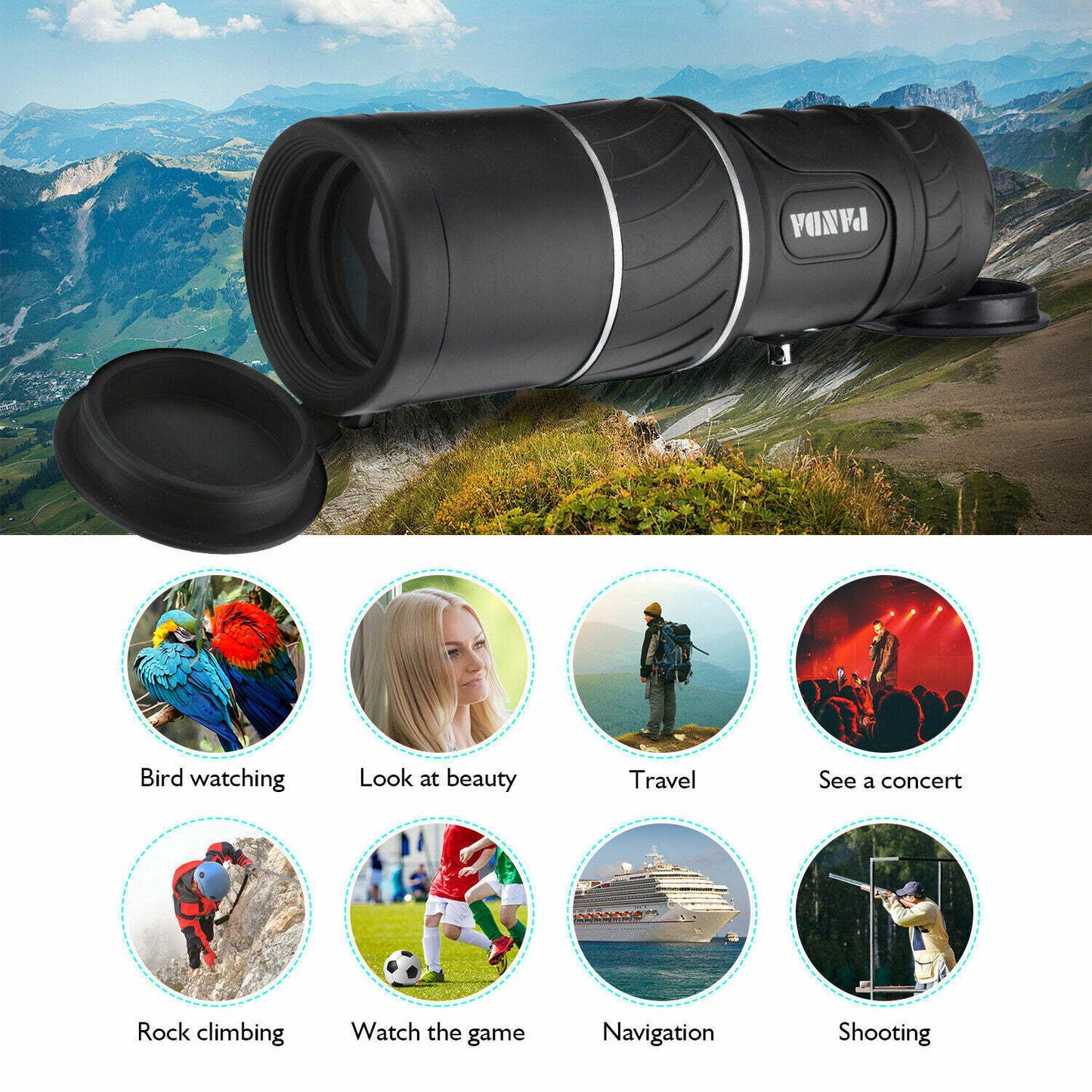 40x60 Night Vision HD Optical Monocular