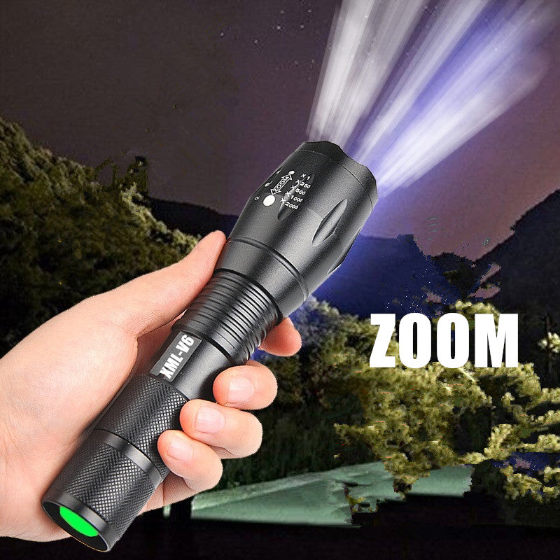 Portable Zoomable Mini LED Flashlight