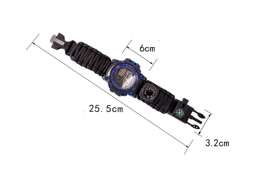 Waterproof Multi-function Survival Watch