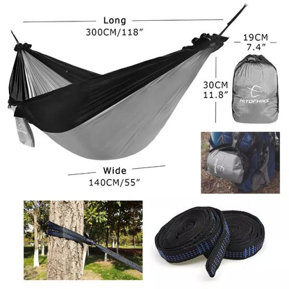 Portable Nylon Parachute Double Hammock