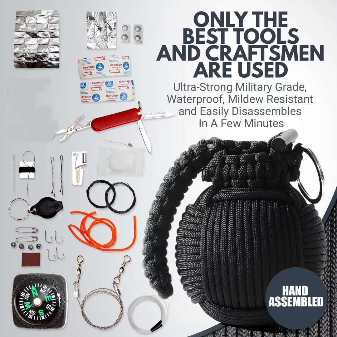 Paracord Grenade Emergency Survival Pack