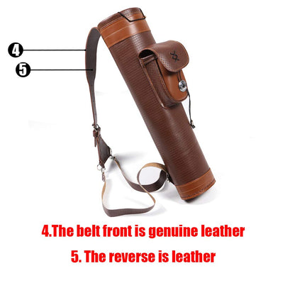 Bow & Arrow Leather Quiver