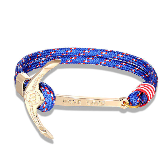 Anchor Survival Rope Bracelet