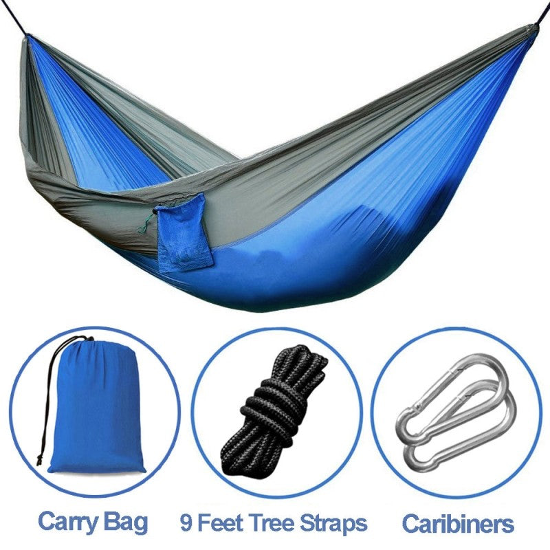 Portable Nylon Parachute Double Hammock