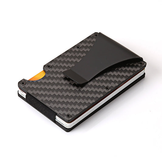 Aluminum Alloy Carbon Fiber Wallet Card Holder