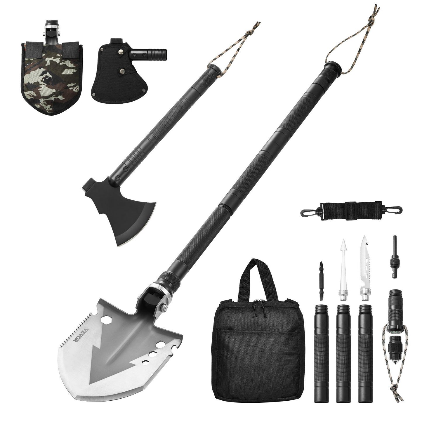 16-in-1 Vevor Survival Shovel Axe