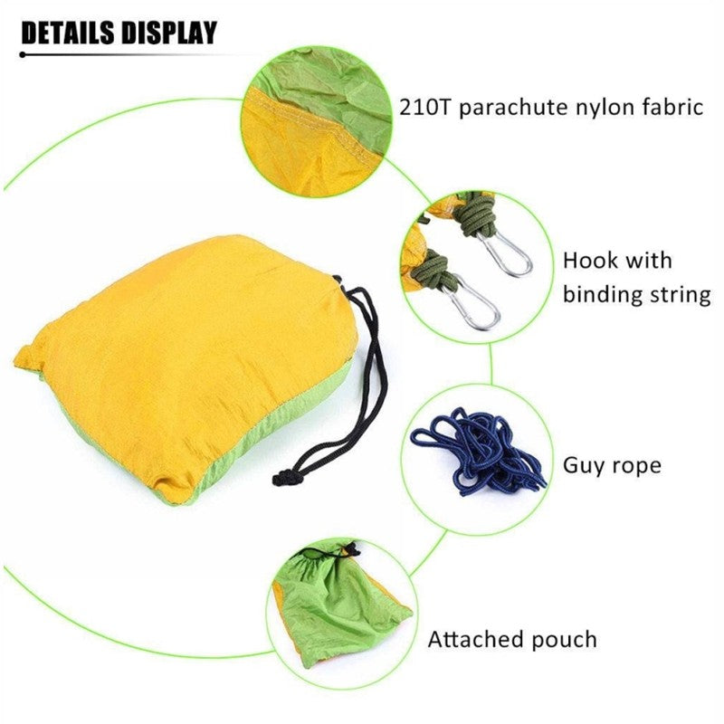 Portable Nylon Parachute Double Hammock