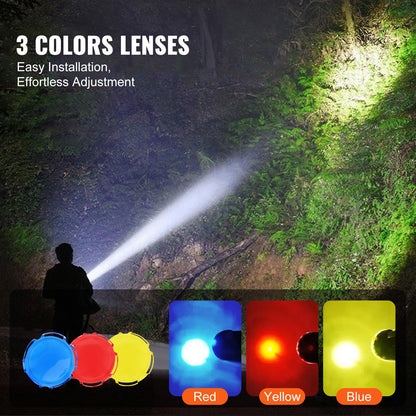 200,000LM Super Bright Rechargeable Flashlight