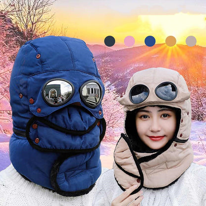 Fluff Thermal Bomber Hat w/ mask,scarf, & goggles