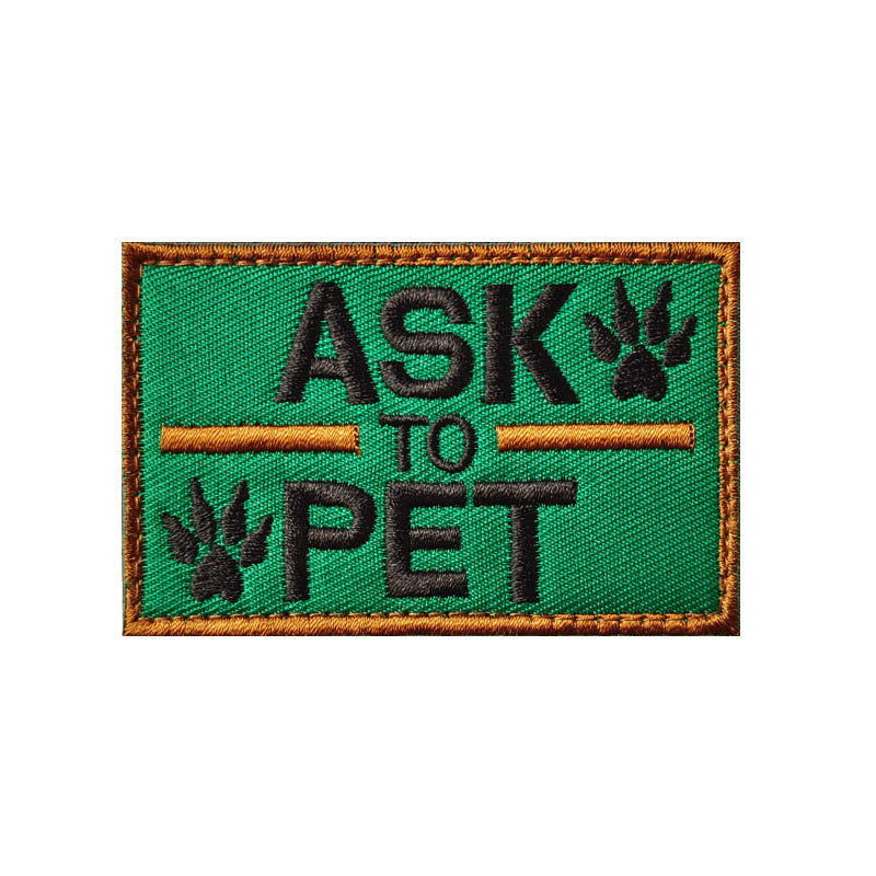 K9 Embroidered Velcro Badge