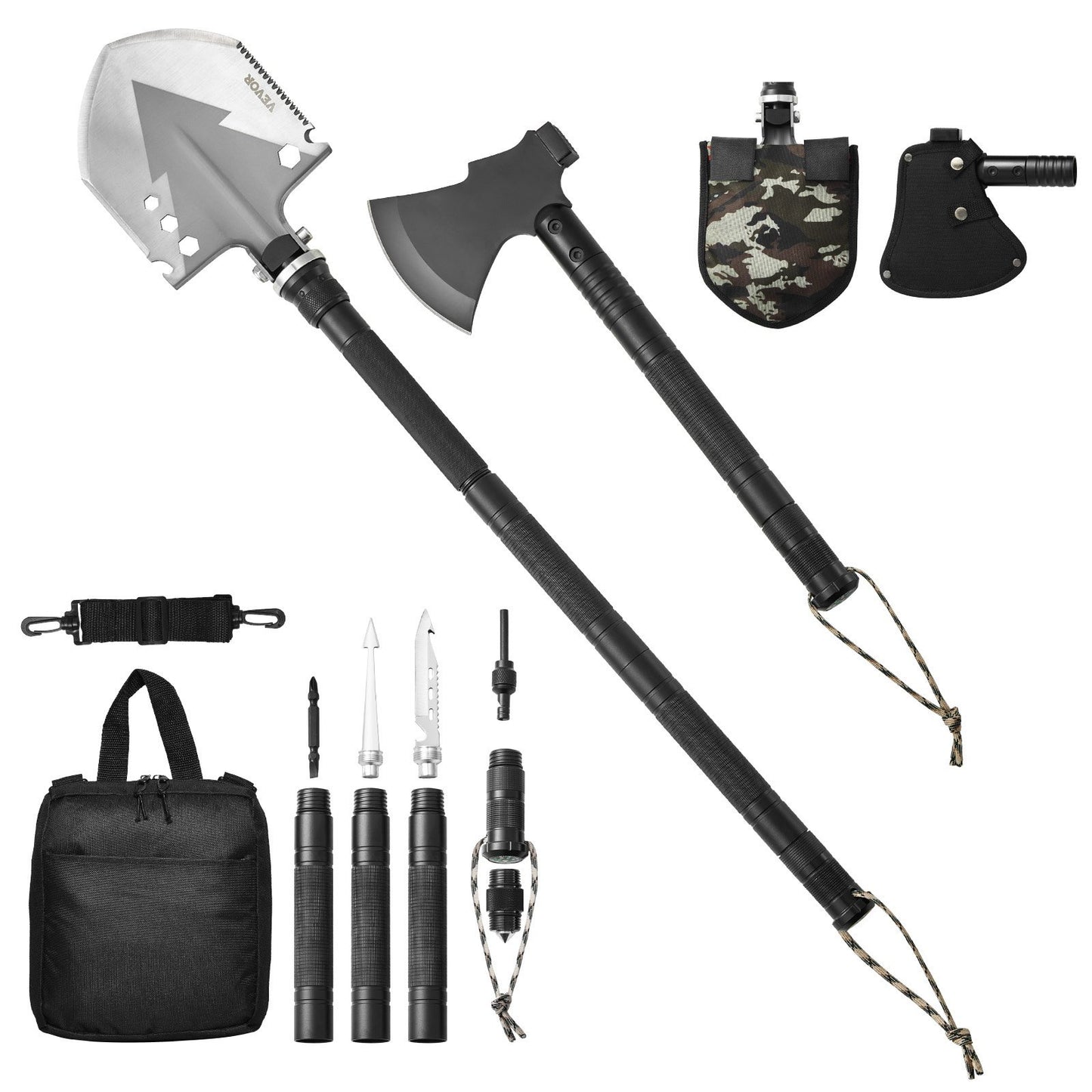 16-in-1 Vevor Survival Shovel Axe