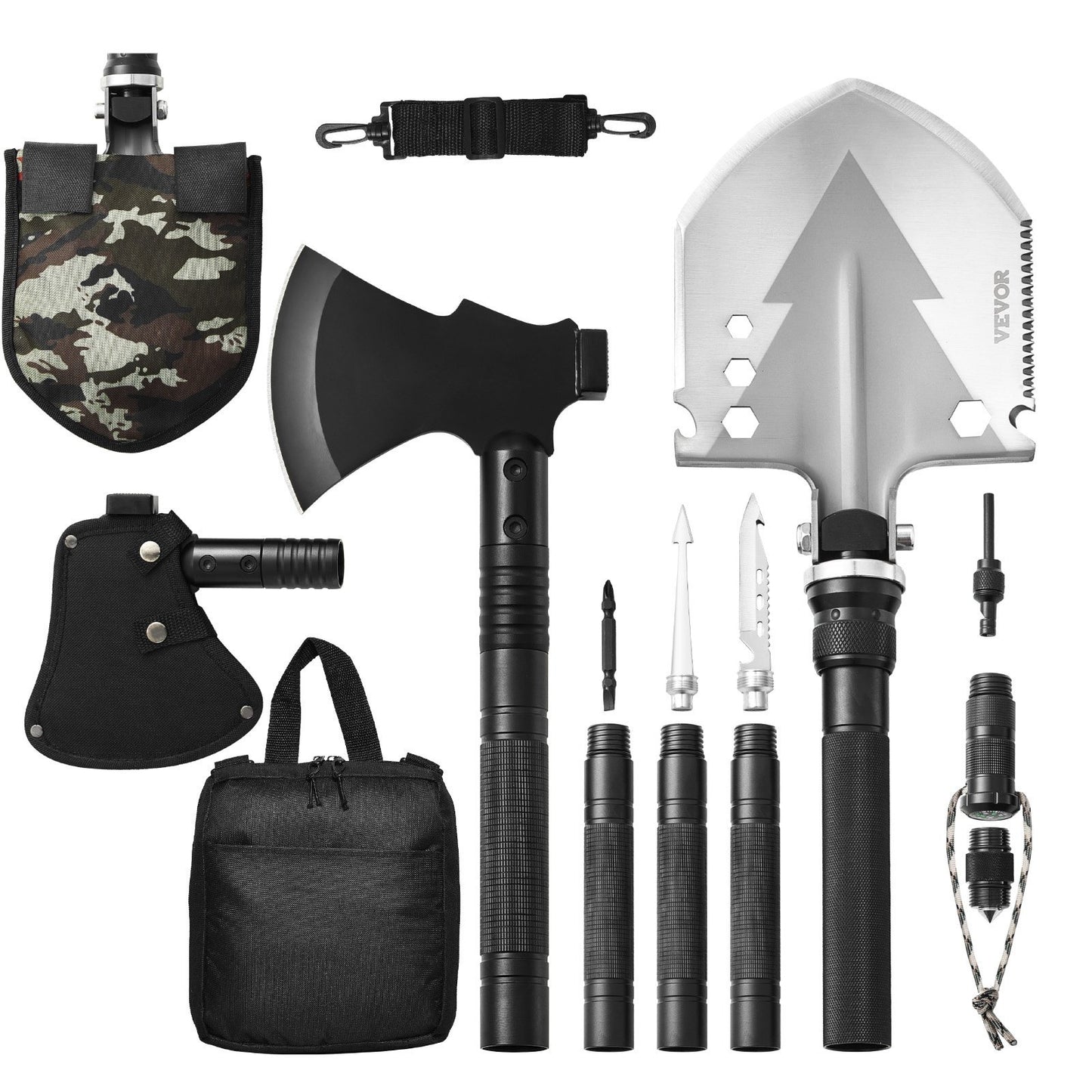 16-in-1 Vevor Survival Shovel Axe