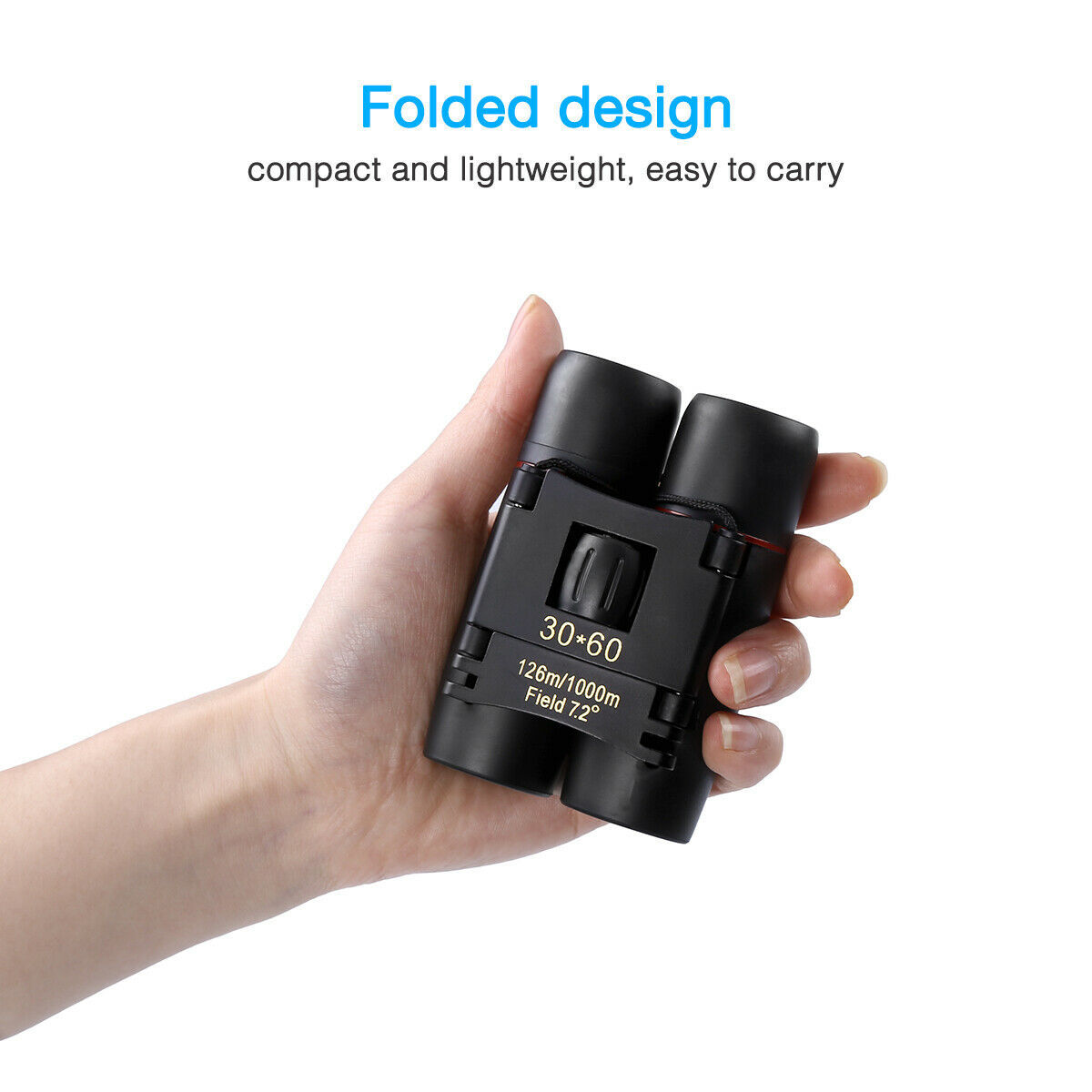 30x60 Folding Pocket Binoculars