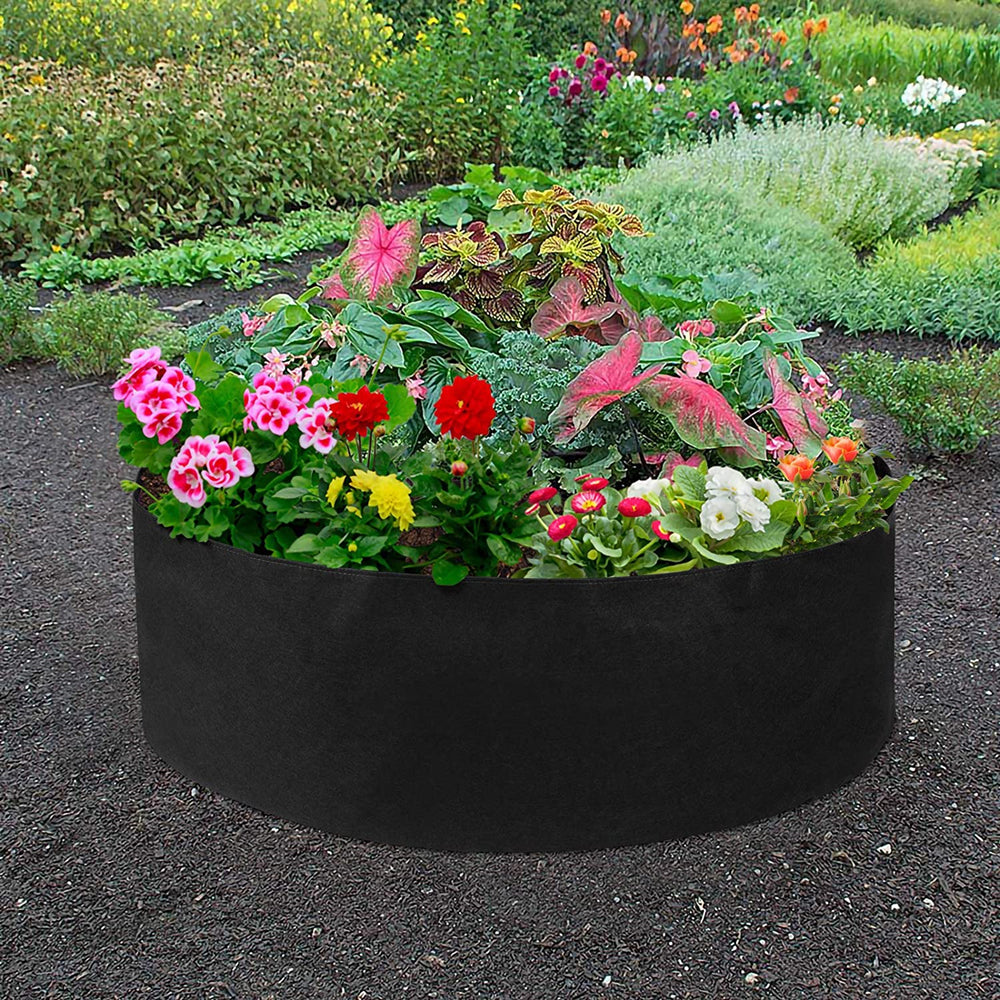 Reusable Felt Raised Round Garden Bed