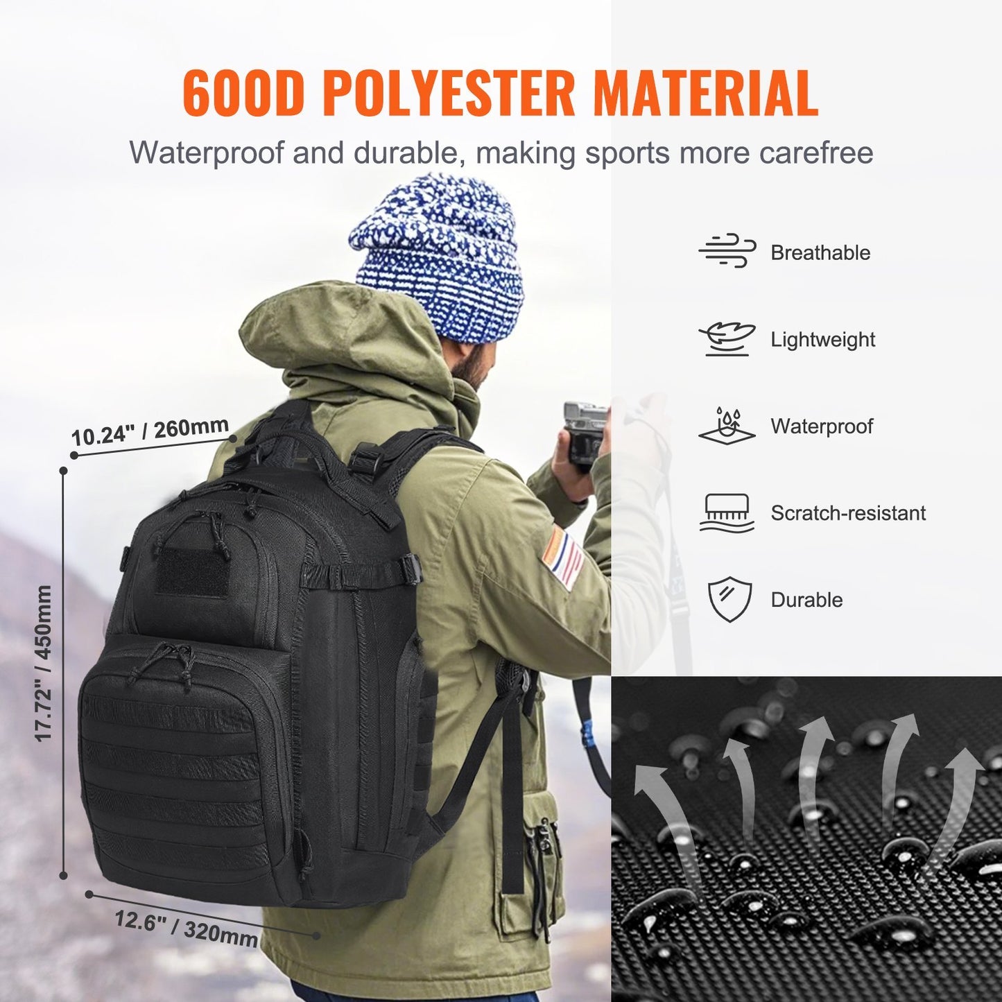 25L Military Tactical Backpack