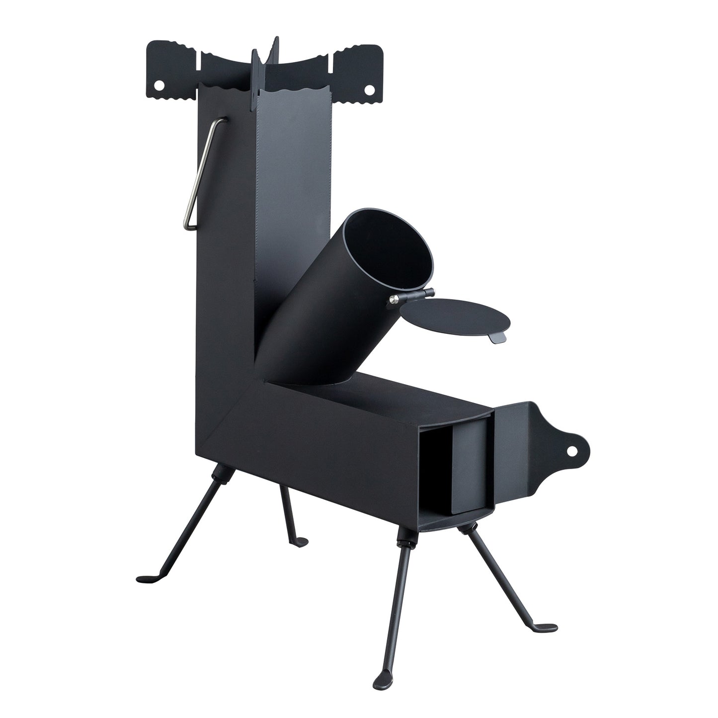 Black Wrought Iron Rocket Stove
