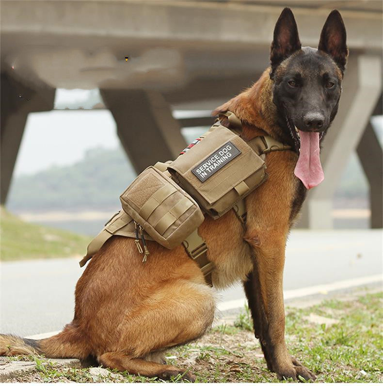 Tactical Dog Harness with Molle Vest