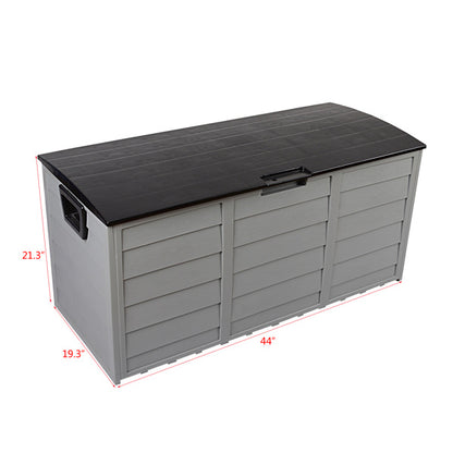 75gal 30lb Black Lid Plastic Storage Box